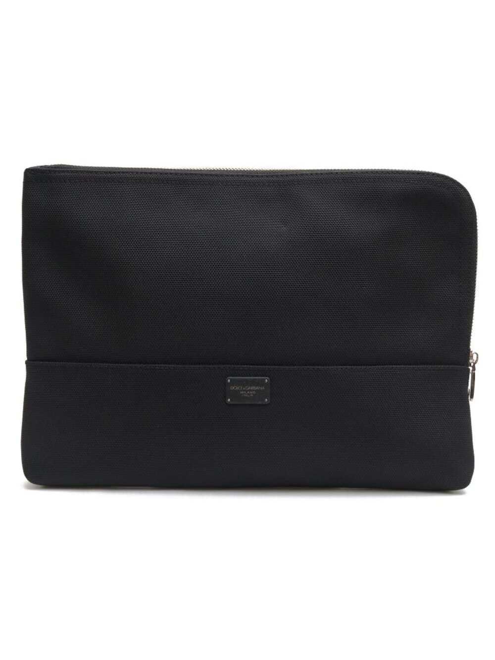 Dolce & Gabbana Clutch Cotton Canvas Black